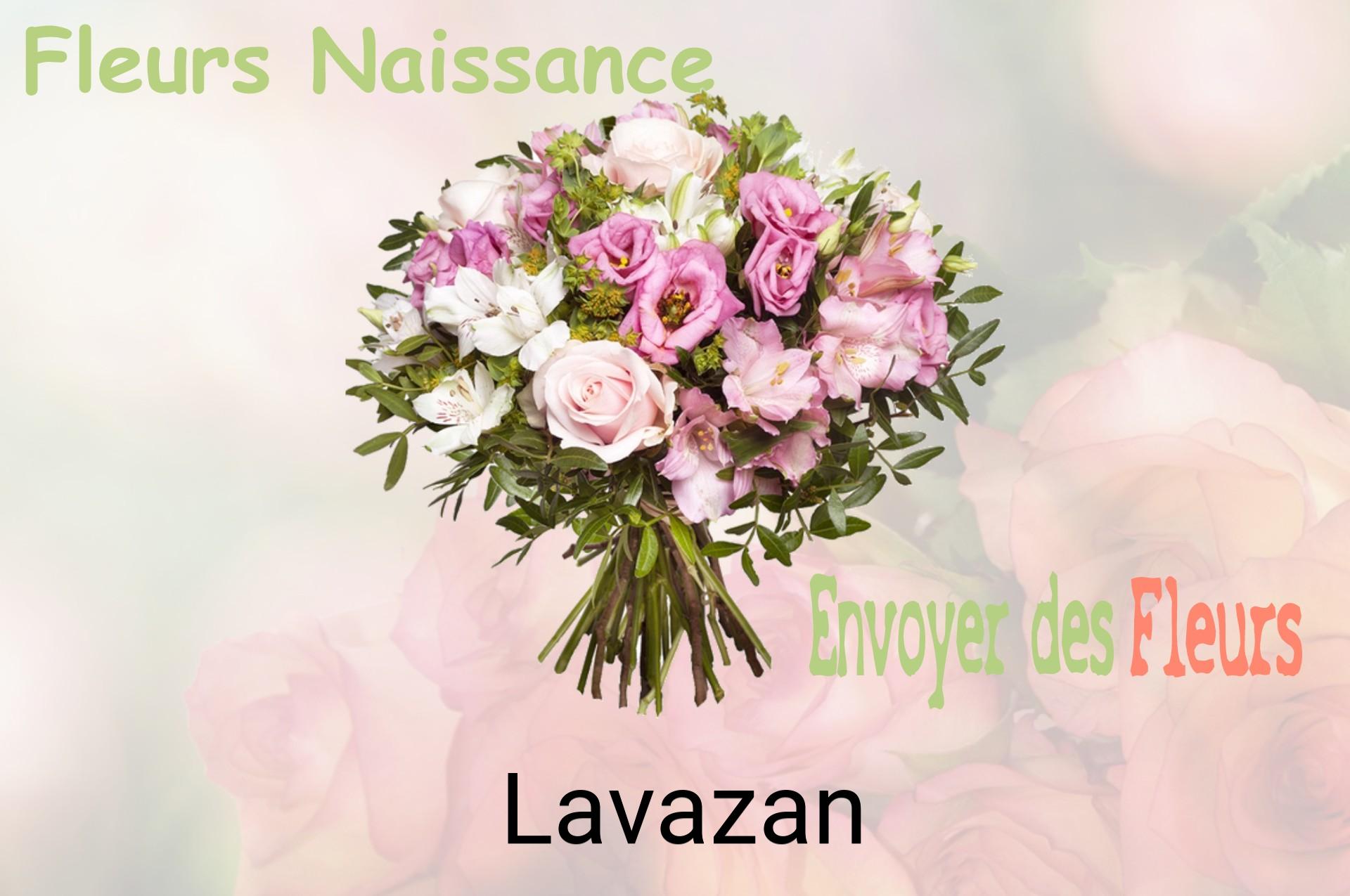 Bouquet de fleurs de naissance livré à Lavazan